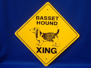Basset Hound Crossing Sign