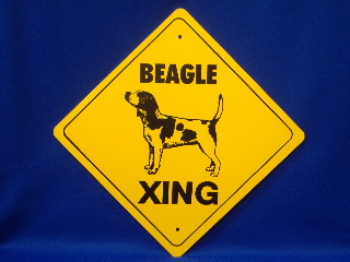 Beagle Crossing Sign