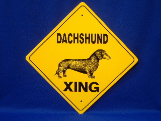 Dachshund Crossing Sign