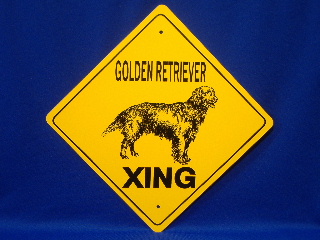 Golden Retriever Crossing Sign