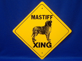 Mastiff Crossing Sign