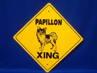 Papillon Crossing Sign