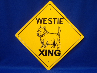 Westie Crossing Sign
