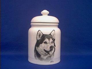alaskan malumute cookie jar