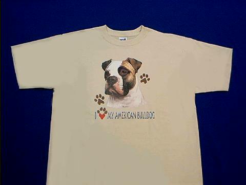 american bulldog t shirt by Animal World
