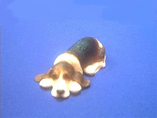 basset hound figurine snoozer