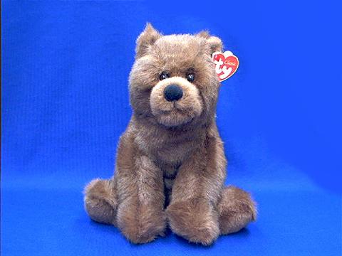 brown bear stuffed plush ty woodson