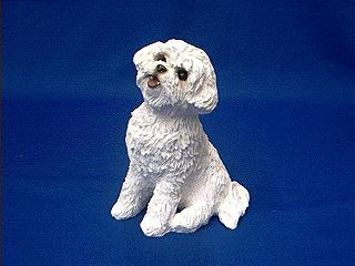bichon frise sandicast figurine