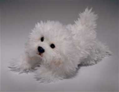 bichon frise stuffed animal plush classic small