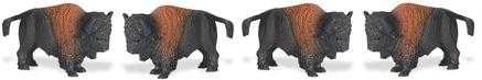 bison buffalo toy mini good luck miniature