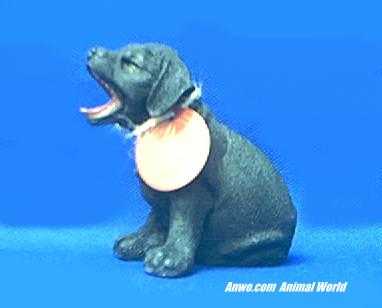 black lab puppy figurine country artists