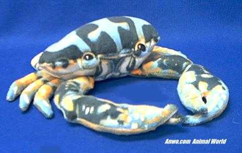blue crab plush stuffed animal realistic