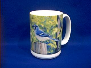 blue jay picture mug