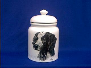brittany spaniel cookie jar