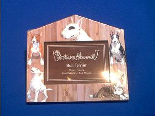 bull terrier picture frame
