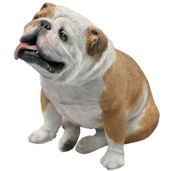 fawn bulldog figurine sandicast os468