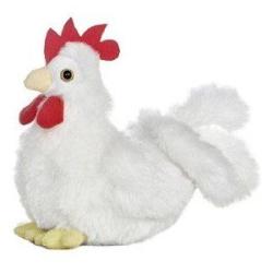 white chicken plush