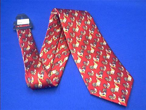 chicken rooster necktie red