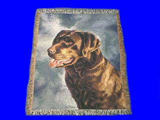 chocolate lab blanket