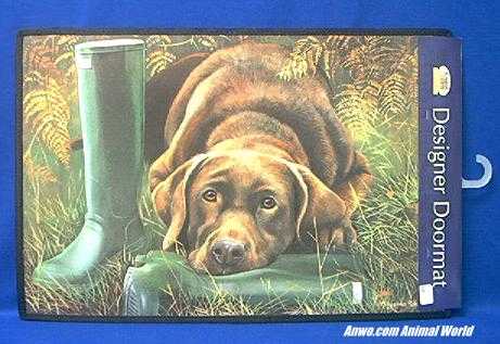 chocolate lab door mat