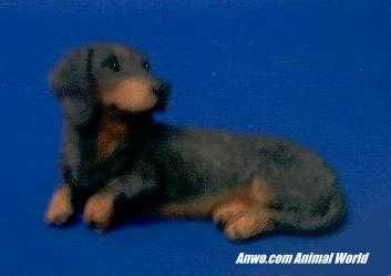 black and tan dachshund figurine sandicast ss04403