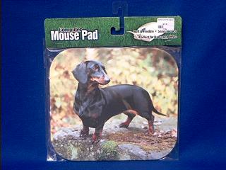 dachshund mousepad black tan