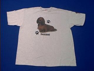 dachshund brown t shirt