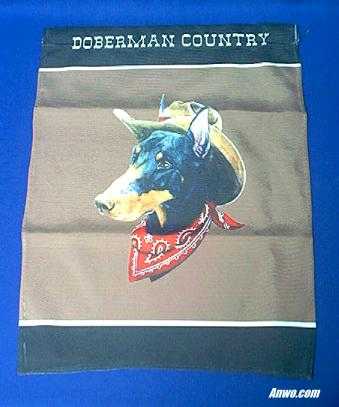 doberman flag garden size