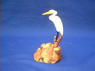 egret figurine