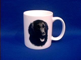 flat coated retriever mug
