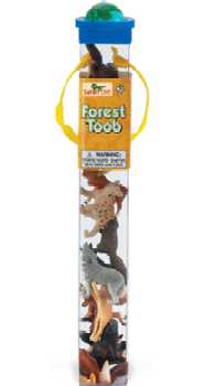 forest animals toy tube