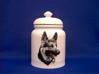 german shepherd cookie jar