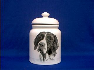 german shorthair cookie jar