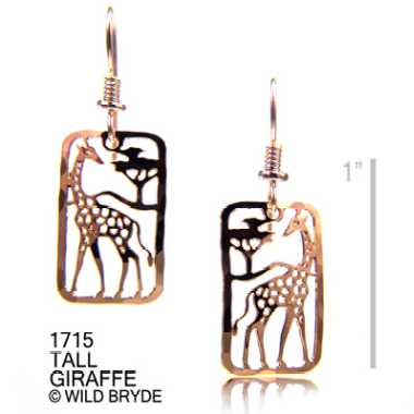 Giraffe Earrings on Giraffe Earrings Jewelry Gold French Curve At Animal World