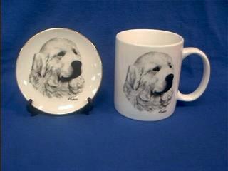 great pyreness plate mug