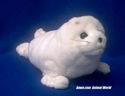 seal animal. harp seal plush stuffed animal