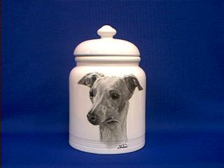 italian greyhound cookie jar