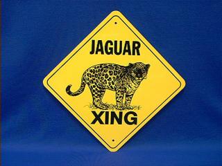 jaguar crossing sign