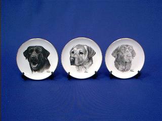 labrador retriever plate