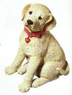 yellow lab figurine