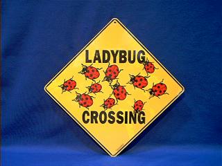 ladybug crossing sign