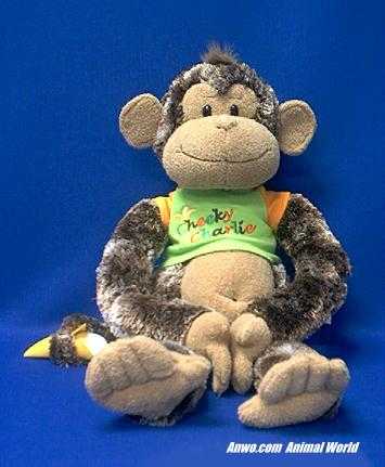 large cheeky charlie plush stuffed animal toy