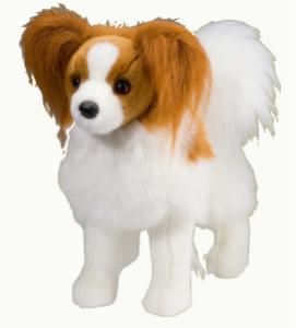 stuffed animal papillon dog