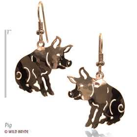  Earrings on Pig Earrings Gold Jewelry French Curve At Animal World