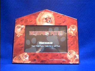 pomeranian picture frame