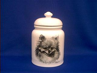 pomeranian cookie jar