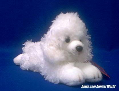 white poodle plush stuffed animal classic small