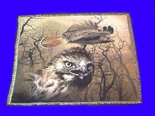 red tailed hawk blanket