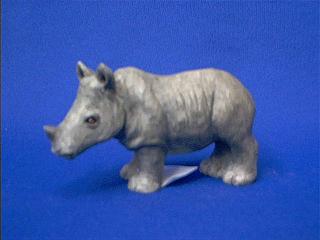 rhino sandicast figurine