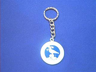 seagull keychain enamel